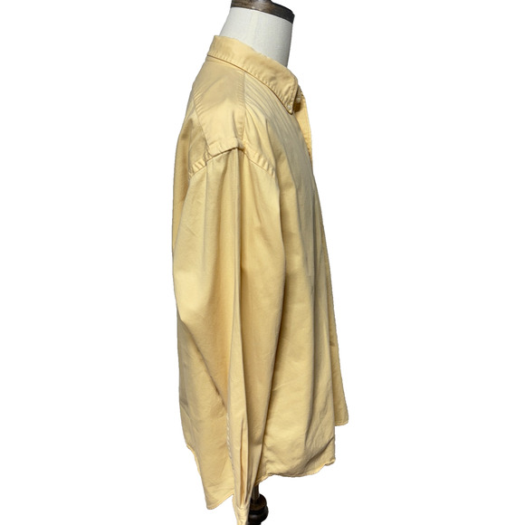Ralph Lauren Shirt Mens XL Yellow Thicker Fabric Long Sleeve Button Down Preppy - Picture 7 of 9